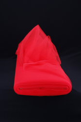 Tulle fluorescent ROUGE au mètre