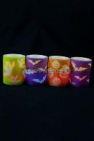 Set de 4 bougeoirs LED thème Halloween