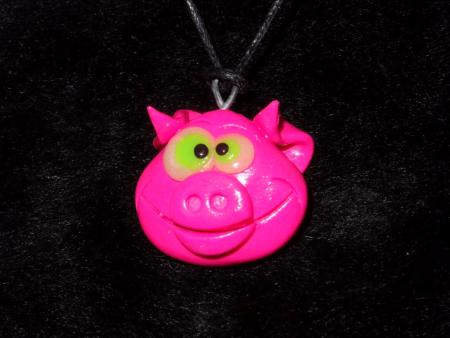 Pendentif « rigolos zanimaux » cochon