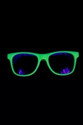 Lunettes jaune fluo UV années 80