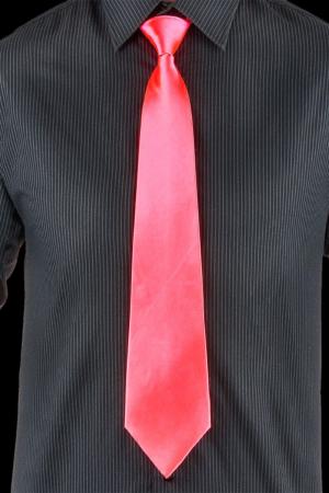 Cravate fluo rose réglable