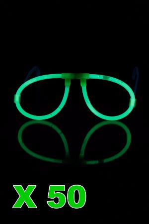 Kit 50 lunettes fluo verte