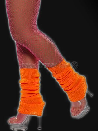 Chaussette danse fluo néon orange