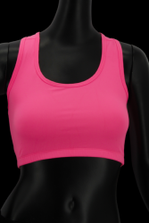 Brassière sport rose fluo S