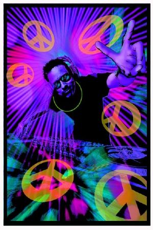 Blacklight Poster : DJ Peace