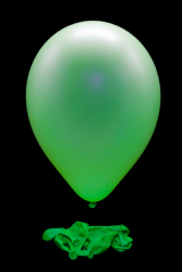 50 ballons baudruche ovales vert fluo Ø30 cm