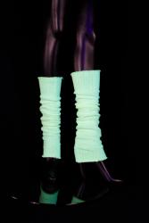 Chaussettes de danse jaune fluo UV