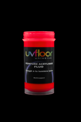 Peinture fluorescente 100ml UV active ROUGE