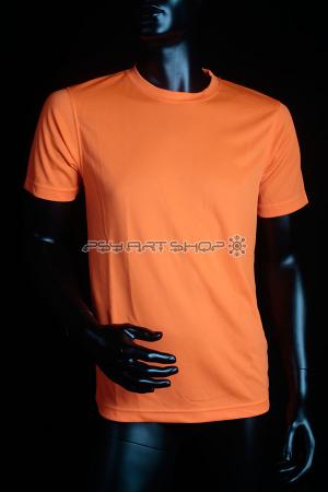 T-shirt Manche courte fluorescent homme UV ORANGE