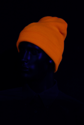 Bonnet orange fluo UV