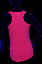 Débardeur femme sport rose fluo UV S