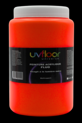 Peinture fluorescente 1L UV active ORANGE