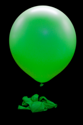 25 maxi ballons ovales vert fluo Ø45 cm