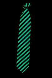 Cravate vert fluo UV rayée