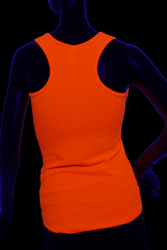 Débardeur femme sport orange fluo UV XS