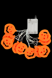 Guirlande lumineuse halloween citrouille 2,5 m
