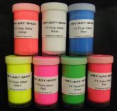 Pack Peinture fluo acrylique 7 couleurs 100 ml