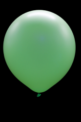 25 maxi ballons ovales vert fluo Ø45 cm