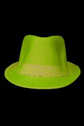 Chapeau jaune fluo en tissu