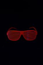 Lunette fluo rouge "fun"