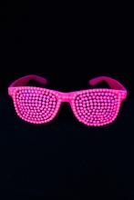 Lunette fluo rose perles