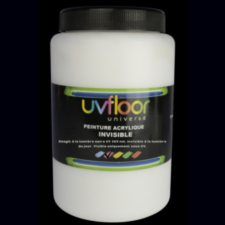 Peinture UV  invisible 1 litre Red