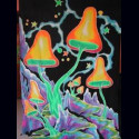 Tenture fluorescente Psylo Life Montain