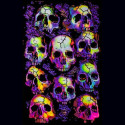 Poster fluo : Têtes de morts
