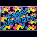 Poster fluo : Joyeux Anniversaire