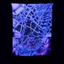 Tenture fluo UV Lutin 120 cm x 160 cm
