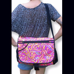 Sac à bandoulière UV motif Psy Candy Splash