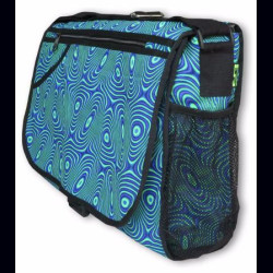 Sac à bandoulière UV motif Psy Liquid Aqua
