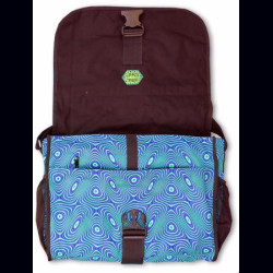 Sac à bandoulière UV motif Psy Liquid Aqua