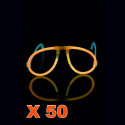 Kit 50 lunettes fluo orange