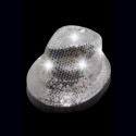 Chapeau Argenté lumineux  Led