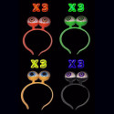 Lot de 12 Serres tête martien lumineux