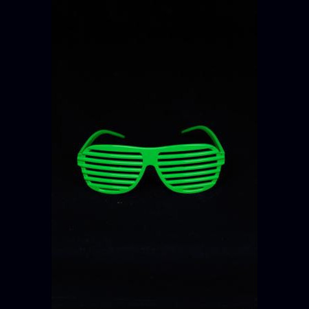 Lunette fluo verte "fun"