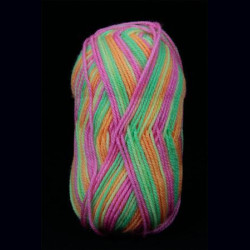 Laine fluo Arc en ciel UV