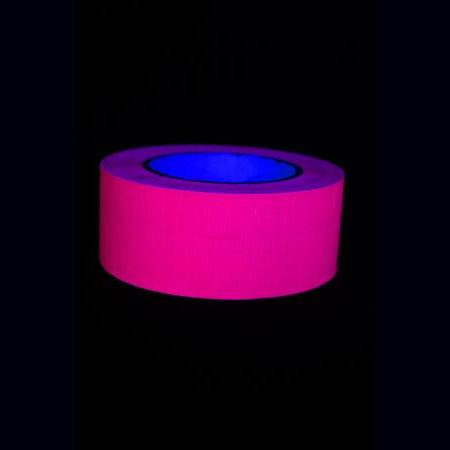 Gaffer fluo rose 50mm x 25m plastifié ECO