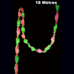 Guirlande multicolore fluo 18 mètres