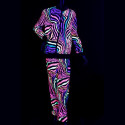 Tenue fluo UV animalier unisexe 