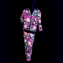 Tenue fluo Hippie unisexe