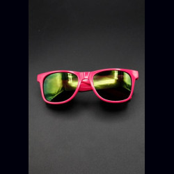Lunettes rose fluo UV années 80