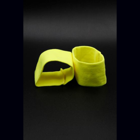 Bande de poignets jaune fluo 