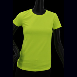 T-shirt femme sport jaune fluo femme UV