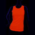 Débardeur femme sport orange fluo UV