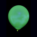 25 maxi ballons ovales jaune fluo Ø45 cm