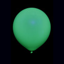 25 maxi ballons ovales vert fluo Ø45 cm
