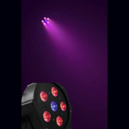 Projecteur RGB + UV 3W DMX