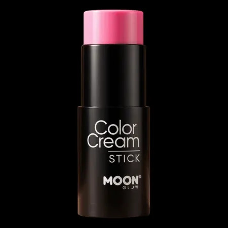 Stick de maquillage fluo rose Moon Glow en lumière du jour